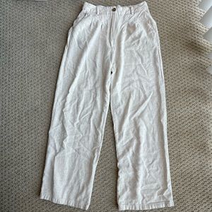 Tan Linen Pants